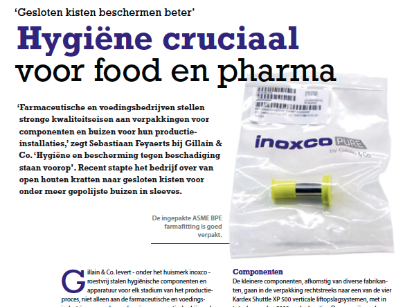 Gillain & Co Hygiëne cruciaal verpakkingen in Packaging Magazine