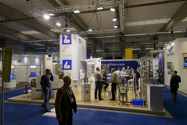 Gillain & Co stand op Pumps and Valves 2014 Antwerp Expo