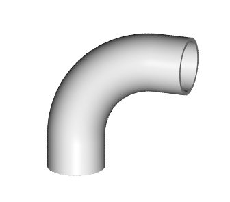 DIN 11852 Range 1 - 304/304L - 316L Lasbocht 90&deg; met rechte stukken (433K)